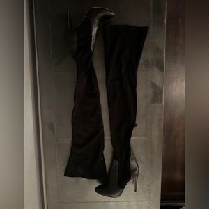 Aquazzura Black Firenze Thigh High Boots Size 39 US 8.5 Regular (M, B)